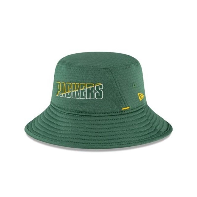 Sapca New Era Green Bay Packers NFL Official Summer Sideline Stretch Bucket Hat - Verzi